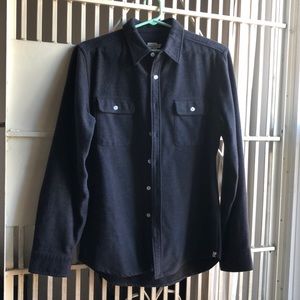 Bridge & Burn Wool Blend Grey overshirt M